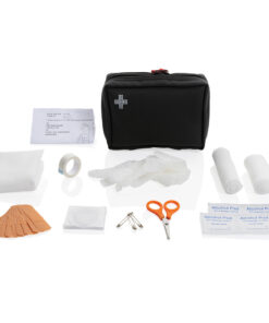 Erste-Hilfe-Set in RCS recycelter Nubuk-PU Tasche