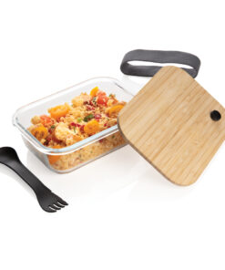 Lunch-Box aus Glas mit Bambusdeckel 9 P269.560 B 5