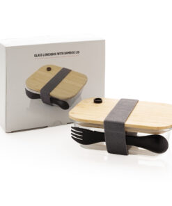 Lunch-Box aus Glas mit Bambusdeckel 10 P269.560 P 500
