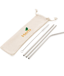 3-teiliges Trinkhalm-Set aus Stainless Steel 11 P269.572 D 100