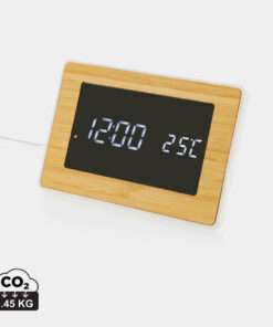 Alternative view of Utah LED-Uhr aus RCS rKunststoff & Bambus