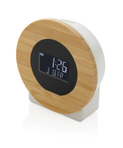 Utah Tischuhr aus RCS rKunststoff & Bambus