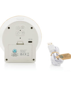 Utah Tischuhr aus RCS rKunststoff & Bambus 10 P279.619 B 3 7431754b2d06405bbefc4410589ff692