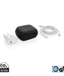 Alternative view of Boost 2-tlg. 20W Type-C Ladeset aus RCS recyceltem PET