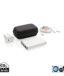 Alternative view of Surge 3-tlg. 20W Type-C Ladeset aus RCS recyceltem PET