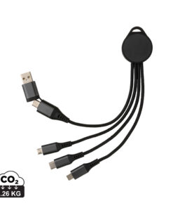 Alternative view of Terra 6-in-1-Ladekabel aus RCS recyceltem Aluminium