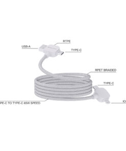 Alternative view of Urban Vitamin Stockton 65W magnet. Kabel RCS recyc. TPE/PET