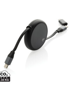 Alternative view of Terra ausziehbares 240W 2-in-1 Kabel aus RCS rec. Aluminium