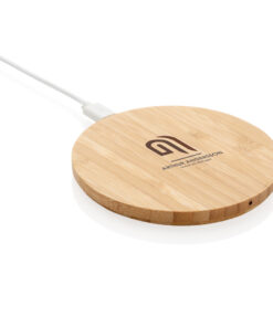 Rundes kabelloses 5W-Ladegerät aus Bambus 9 P308.229 D 100 b1e3644526c541f5bbe4ba1bef94d7c4
