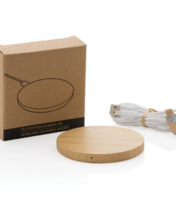 Rundes kabelloses 5W-Ladegerät aus Bambus 10 P308.229 P 500 db25dbc10c834ed0b30669c9538b6f79