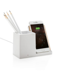 Alternative view of Ontario 10W Wireless Charger aus Bambus und RCS Kunststoff