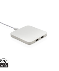 Alternative view of 10W Wireless Charger aus RSC recycl. Kunststoff mit Dual-USB