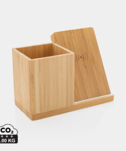 Alternative view of Calgary kabelloses 10W-Ladegerät aus Bambus