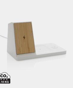 Alternative view of Ontario 15W 3-in-1 Charger aus RCS rec. Kunststoff & Bambus