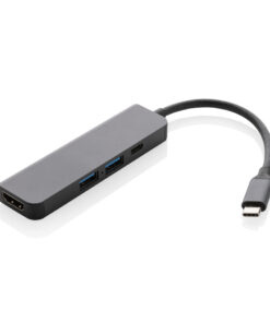 Terra Hub aus RCS recyceltem Aluminium mit HDMI-Input