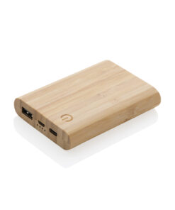5.000mAh Bambus-Powerbank