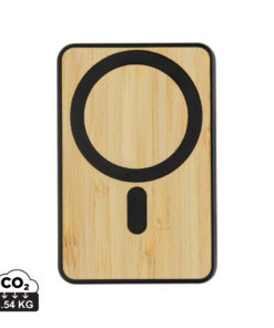 Home 22 Zen 5000mAh 5W magnetische Bambus-Powerbank aus RCS rPlastik