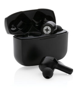 Swiss Peak ANC TWS-Ohrhörer aus RCS recyceltem Kunststoff