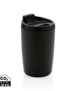 GRS recycelter PP-Becher mit Flip-Deckel