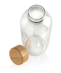 RCS rPET Flasche mit Bambus-Deckel