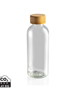 RCS rPET Flasche mit Bambus-Deckel
