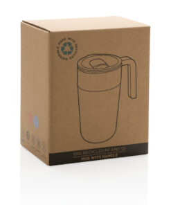 GRS recycelte PP und Stainless Steel Tasse mit Griff