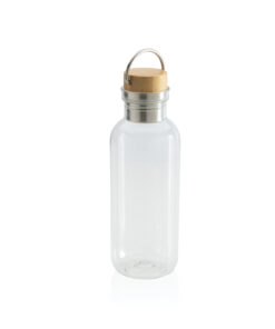 Alternative view of RCS rPET Flasche with Bambusdeckel und Griff