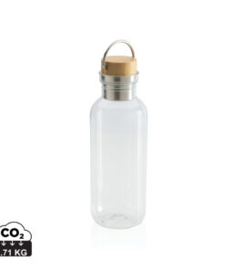 RCS rPET Flasche with Bambusdeckel und Griff