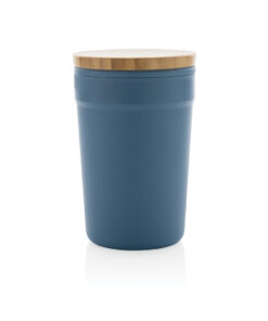 GRS rPP-Becher mit Bambusdeckel