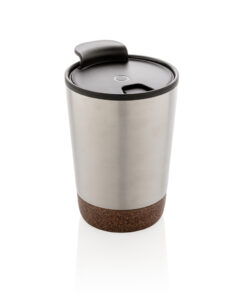 Alternative view of GRS rPP Edelstahl-Kaffeebecher mit Kork