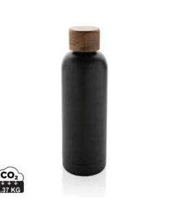 Wood Vakuumflasche aus RCS recyceltem Stainless-Steel