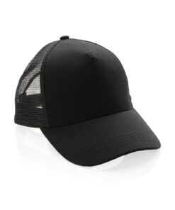 Alternative view of Impact AWARE™ 190gr Brushed rCotton 5 Panel Trucker-Cap