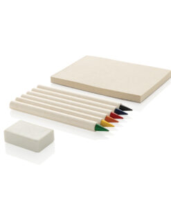 Micki GRS 6-tlg. Infinity-Buntstifteset mit Notizblock