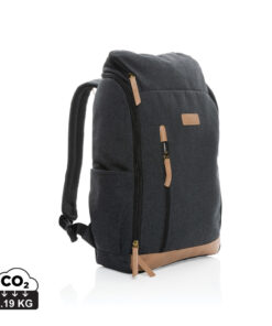 Home 21 Impact AWARE™ 16 oz. r recyceltem canvas 15" Laptop-Rucksack