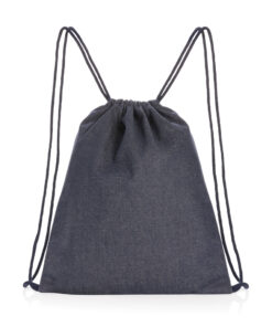 Impact AWARE™ Rucksack aus recyceltem Denim mit Kordelzug