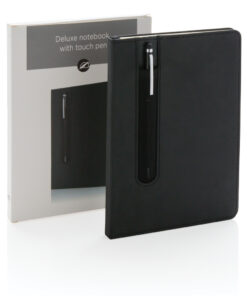 Basic Hardcover PU A5 Notizbuch mit Stylus-Stift