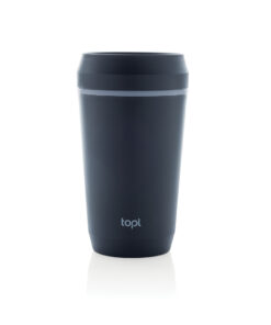 Alternative view of Topl-Becher aus rec. Kunststoff mit 360-Grad-Deckel 354ml