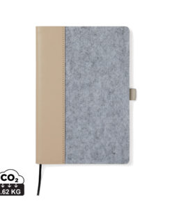 Alternative view of VINGA Albon A5-Notizbuch aus GRS recyceltem Filz