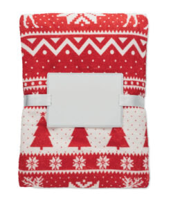 RPET-Fleece-Decke 190 g/m² TOSTI Rot 10 cx1548 05 open