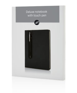 Alternative view of Basic Hardcover PU A5 Notizbuch mit Stylus-Stift