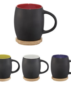 Hearth 400 ml Keramiktasse mit Holz Untersetzer 15 10046600 G1