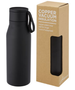 Home 34 Ljungan 500 ml Kupfer-Vakuum Isolierflasche mit PU Kunststoffband und Deckel