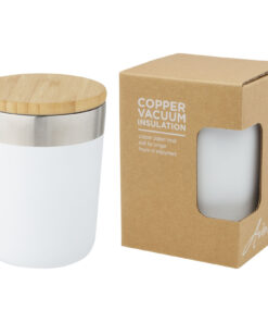 Lagan 330 ml Kupfer-Vakuum Isolierbecher mit Bambusdeckel
