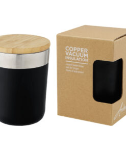 Home 41 Lagan 330 ml Kupfer-Vakuum Isolierbecher mit Bambusdeckel