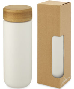 Home 26 Lumi 300 ml Keramikbecher mit Bambusdeckel