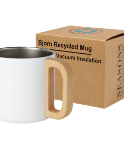 Home 24 Bjorn RCS-zertifizierter Becher aus recyceltem Edelstahl mit Kupfer-Vakuumisolierung, 360 ml