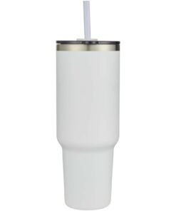 Alternative view of Sydney 1200 ml doppelwandiger RCS-zertifizierter Kupfer-Vakuum Isolierbecher mit Strohhalm