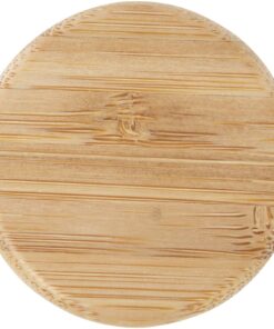 Lume 500 ml Flasche aus mattiertem Kalknatronglas mit Bambusdeckel 9 10083001 E2