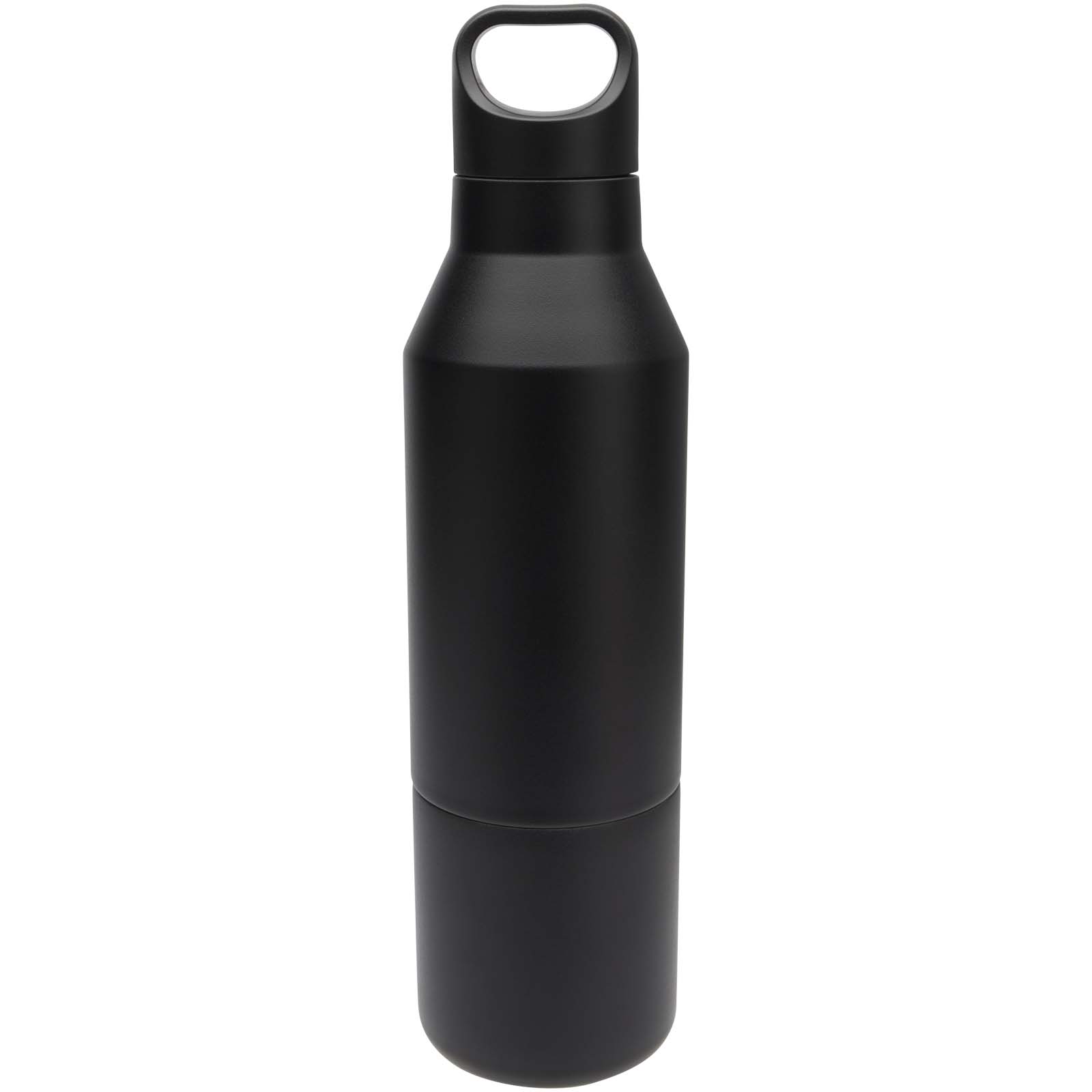 Odessy 600 ml Isolierflasche und 300 ml Becher aus RCS recyceltem Edelstahl schwarz 5 Odessy 600 ml Isolierflasche und 300 ml Becher aus RCS recyceltem Edelstahl schwarz – Bild 3