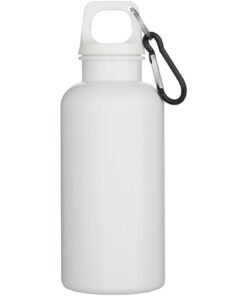 Alternative view of Oregon 400 ml einfarbige RS-zertifizierte Trinkflasche aus recyceltem Kunststoff mit Karabinerhaken